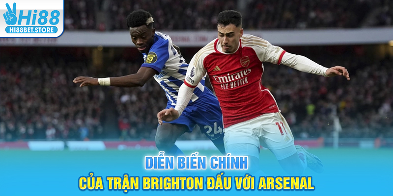 Diễn biến chính của trận Brighton đấu với Arsenal